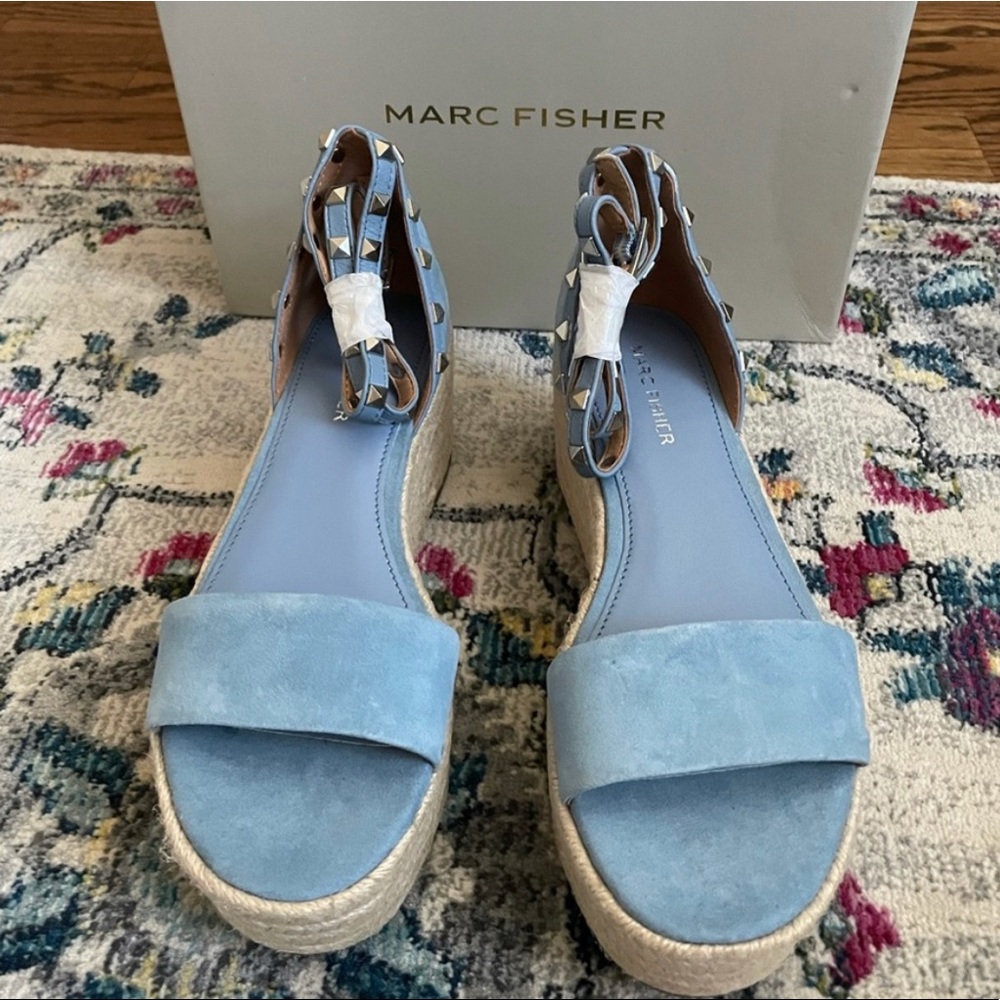 Marc Fisher Jazlyn Studded Ankle Strap Espadrille Sandal